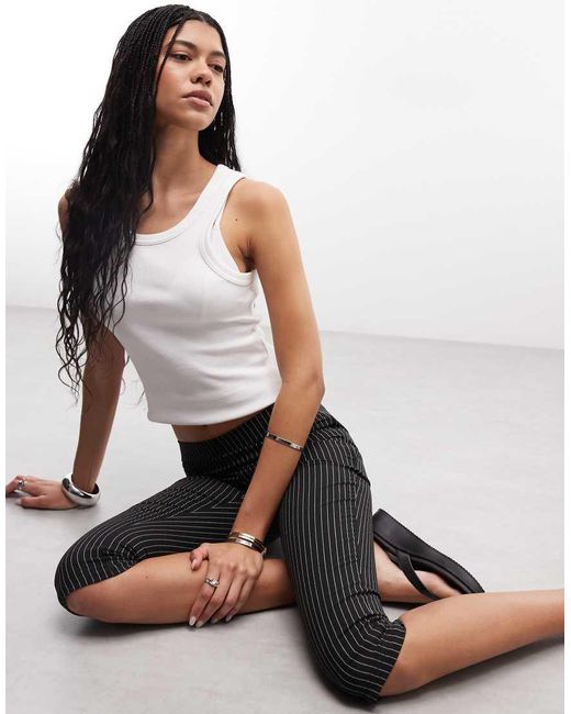 Collusion Black Tailored Capri