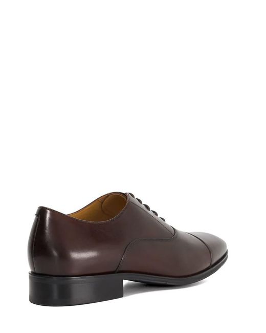 Dune Brown Wide Fit Solver Oxford Shoes for men