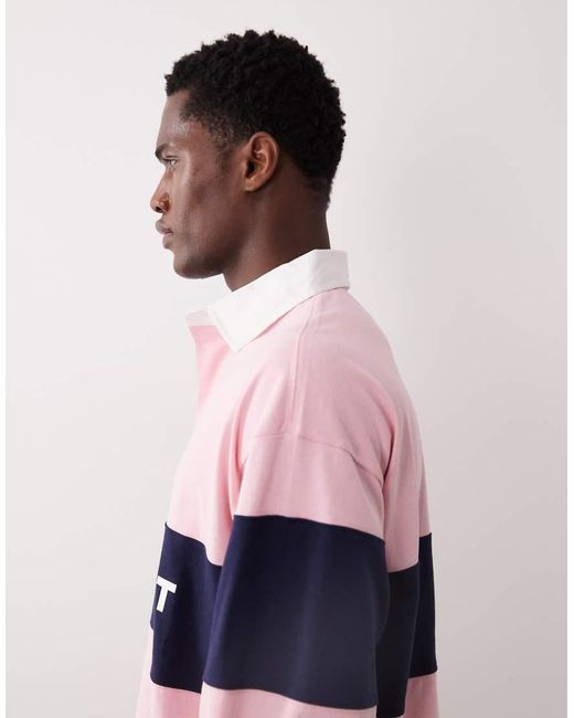 Polo Ralph Lauren Sport Chest Panel Flag Logo Oversized Fit Rugby Polo ...
