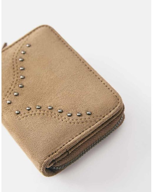 Pull&Bear Natural Studded Wallet