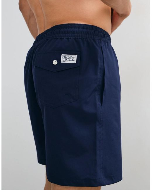 Polo Ralph Lauren Blue Traveller Classic Fit Swim Shorts for men