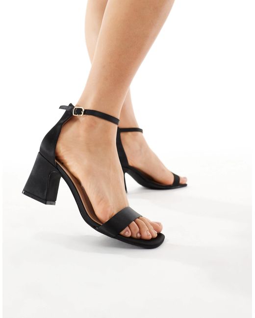 SEQWL White Leal Heeled Sandals