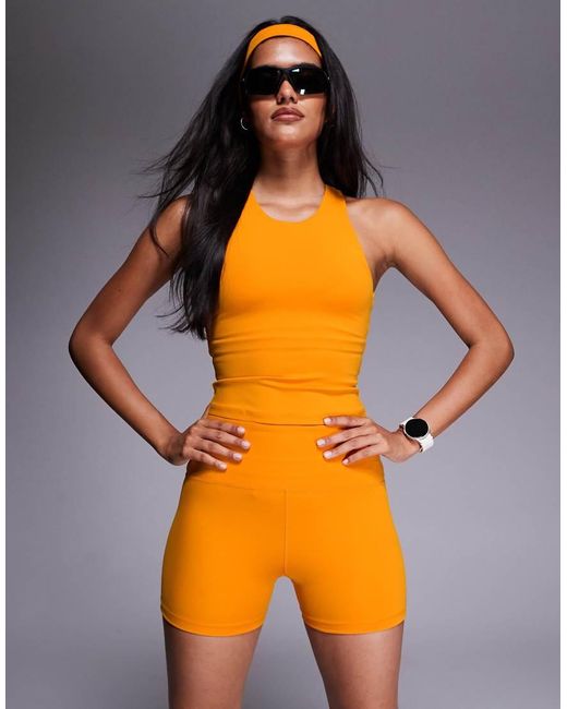 Shorts Sportivi Quick Dry Color Mandarino Da 8 Cm di 4505 in Orange