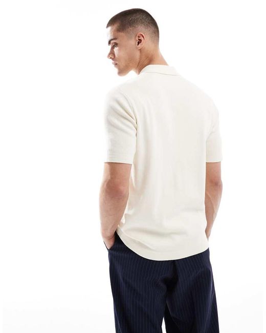Camicia A Maniche Corte di Fred Perry in White da Uomo