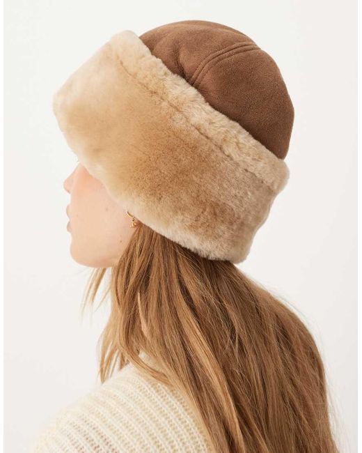 Becksöndergaard Natural Becksöndergaard Dora Shearling Hat