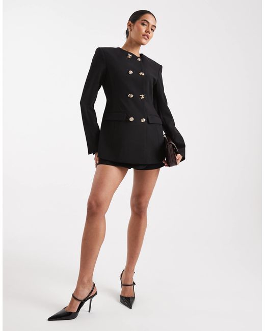 Blazer ASOS en coloris Black