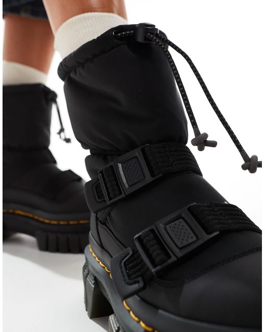 Dr. Martens Blue Audrick Padded Lo Pull On Boots
