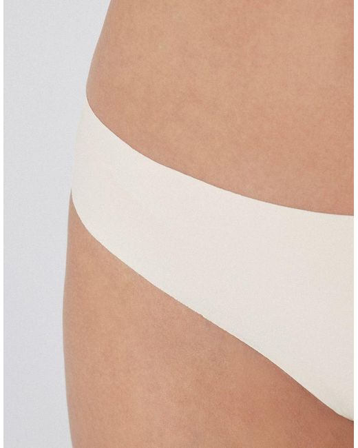 Tezenis White Laser-Cut Microfibre Knickers