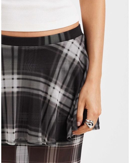 ASOS Black Double Layer Maxi Skirt