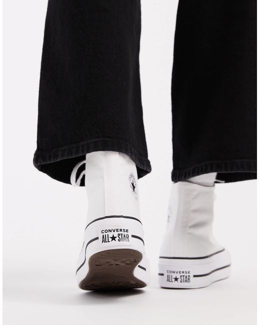 Converse Blue – chuck taylor all star lift hi – sneaker