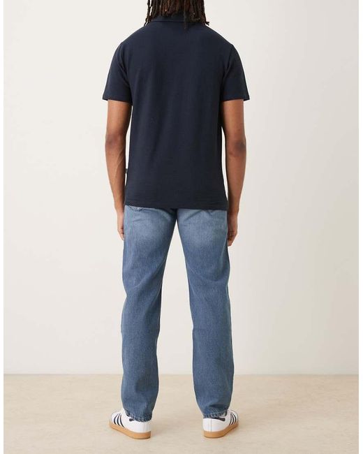 Mango Blue Bob Cotton Tapered Jean for men