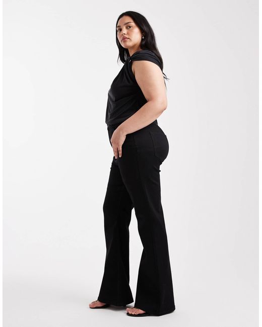 ASOS Black Asos design curve – figurformende jeans
