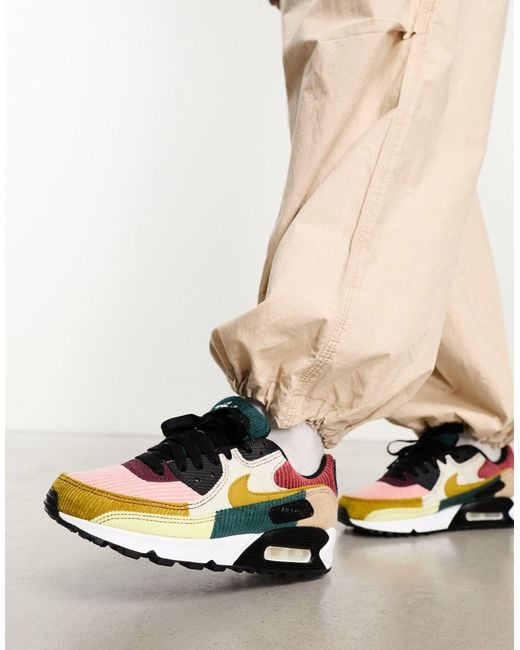 Air max 90 - baskets en velours côtelé mélangé Nike en coloris Multicolor