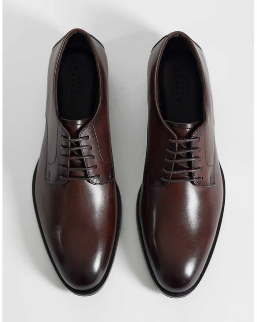 ASOS Brown Lace Up Derby Shoe for men