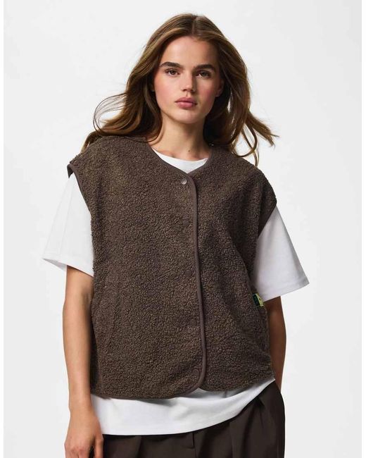 Pieces Brown Vest
