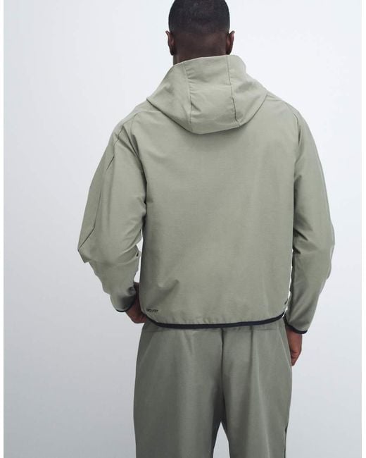 Nike Gray Tech Shori Full Zip Hoodie Track Jacket for men