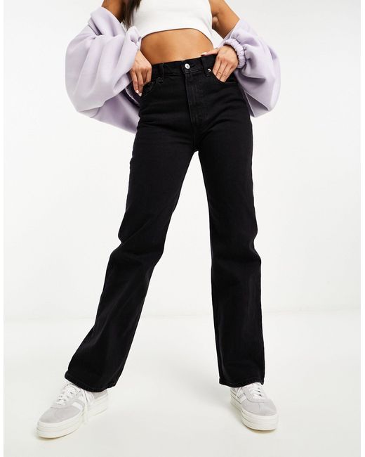 Jeans comodi neri anni '90 di Abercrombie & Fitch in Black