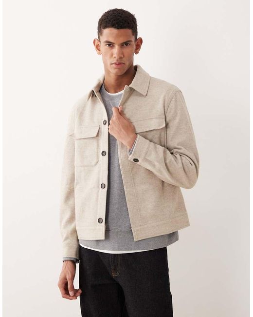 Mango Natural Classic Shacket for men