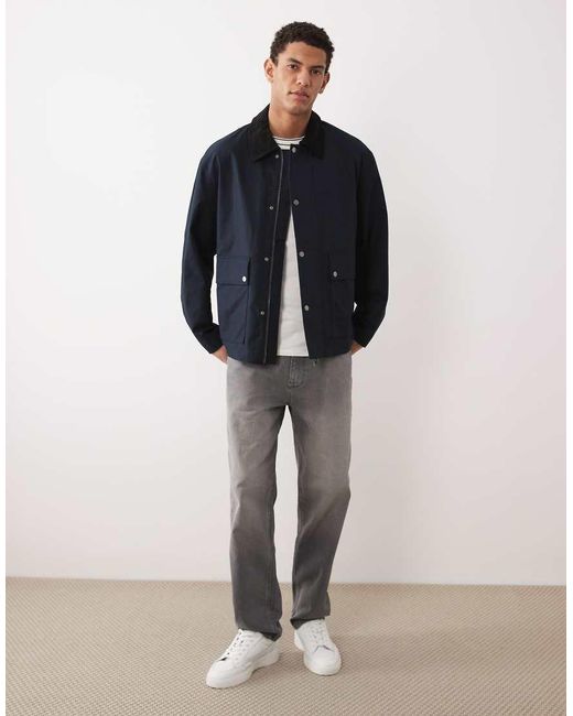 SELECTED Barnjack in het Blue voor heren