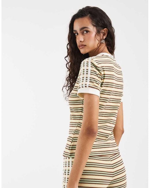 Adidas Originals Yellow Terry Towelling T-shirt
