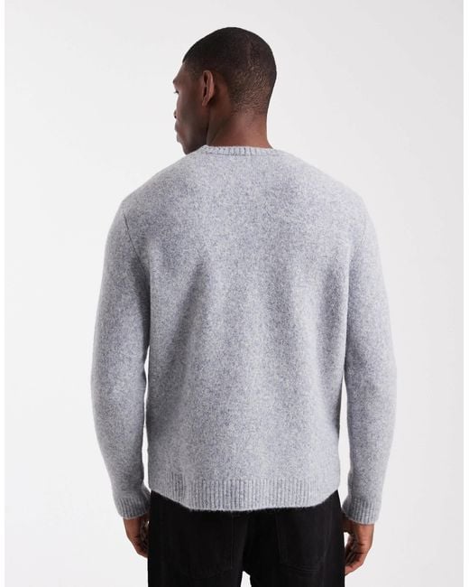 ASOS – relaxed-fit-strickpullover in Gray für Herren