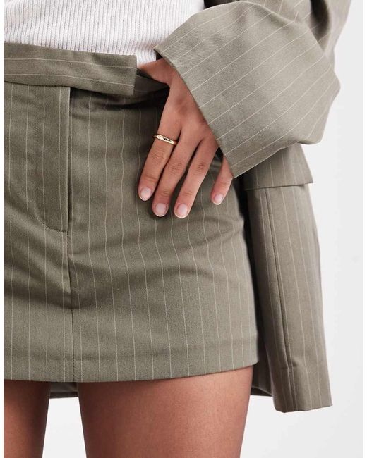 Miss Selfridge Gray Tailored Micro Mini Skort Co-ord
