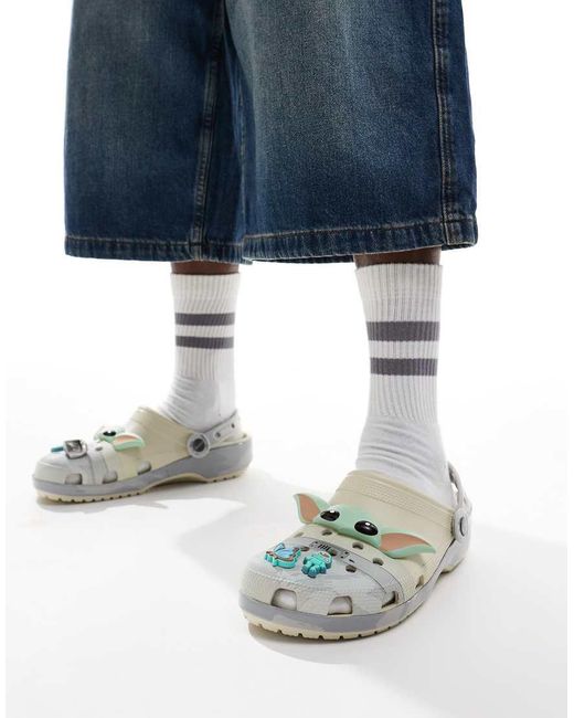 CROCSTM Blue Star Wars Grogu Classic Clogs for men