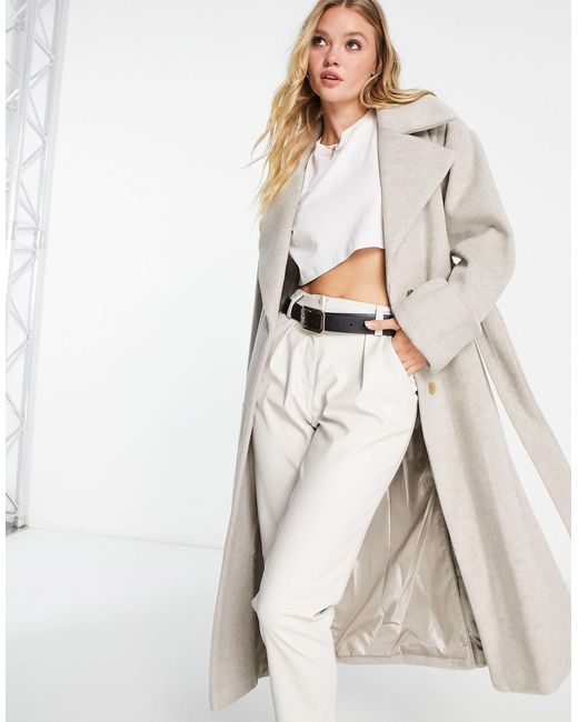River Island Natural Belted Coat