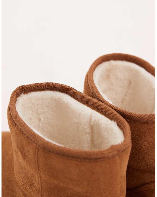 ASOS Brown Slipper Boots for men