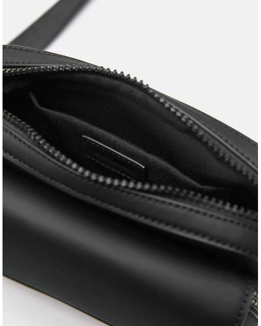 Borsa A Tracolla Gommata Nera di Pull&Bear in Black da Uomo