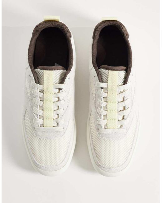 Calvin Klein White Mesh Runner Trainer