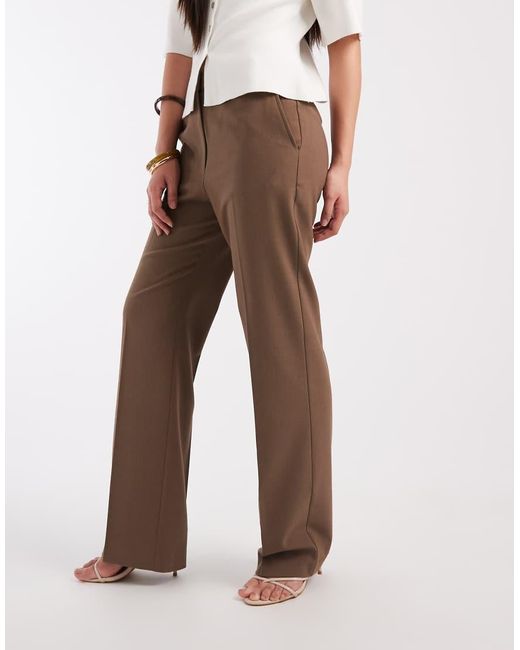 ASOS White Tailored Slim Straight Leg Pants