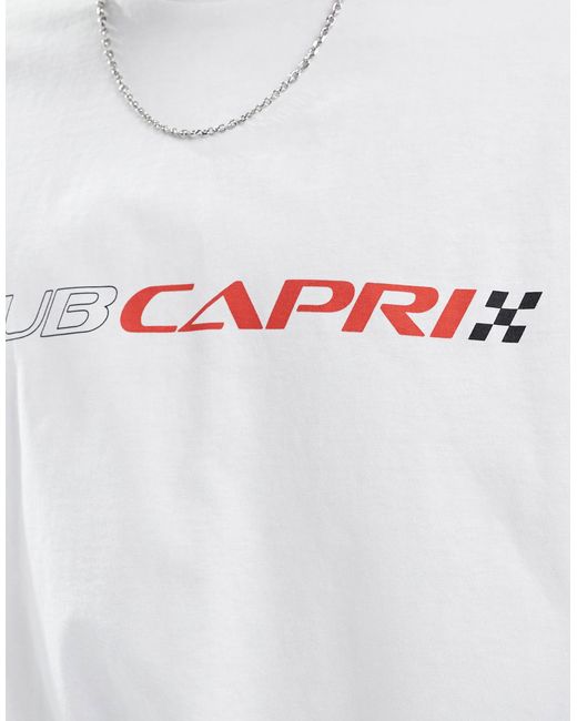 T-shirt coupe carrée oversize avec motif ville ASOS pour homme en coloris White