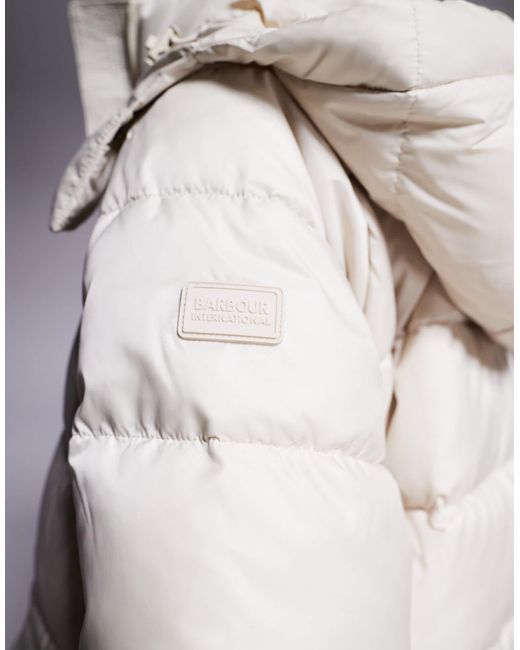 Barbour Purple Lisbon Puffer Jacket