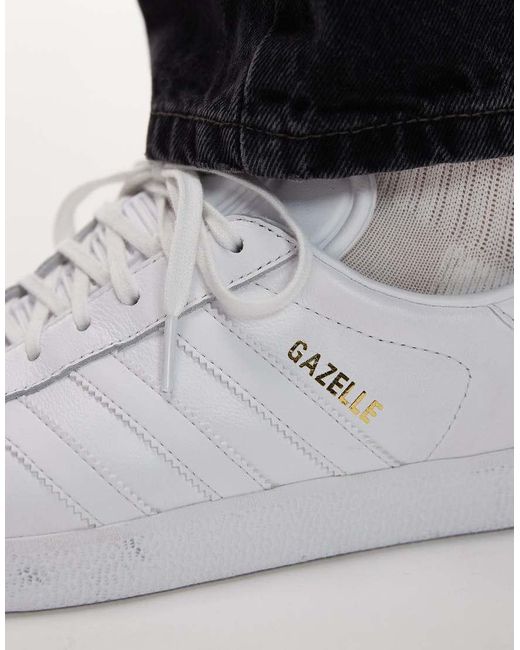 Adidas Originals White Gazelle Trainers for men