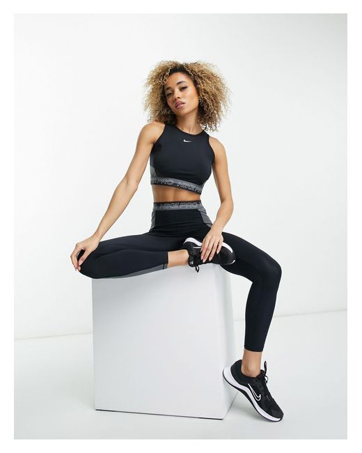 Nike Nike Pro Femme Training Dri Fit Cropped Tank Top in | Lyst