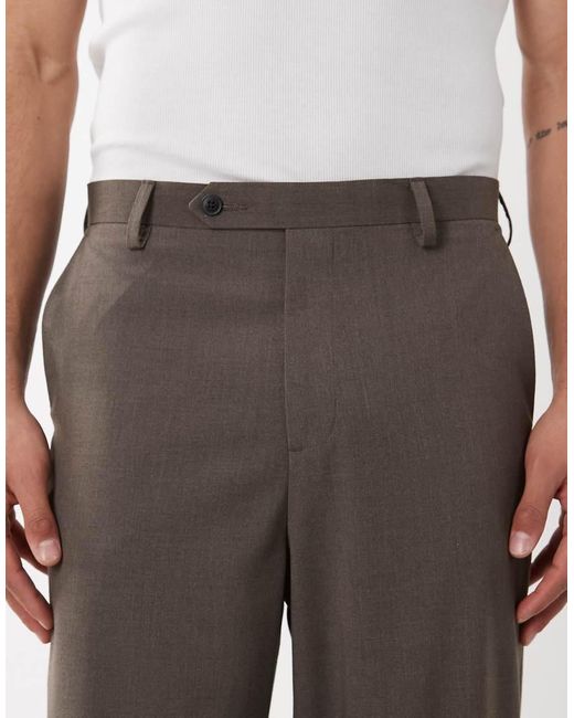 ASOS Green Relaxed Tapered Suit Trousers for men