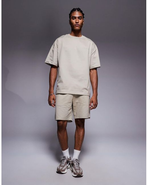 River Island Multicolor Printed T-shirt And Shorts Set for men
