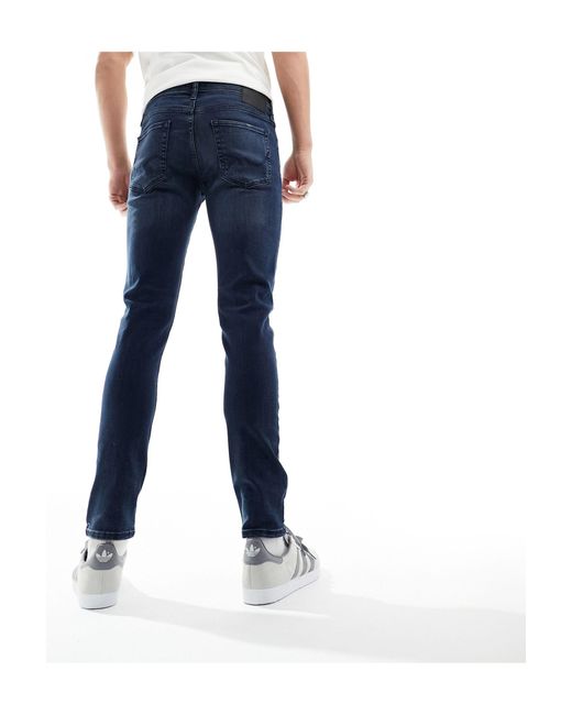 Glenn - jeans slim lavaggio scuro di Jack & Jones in Blue da Uomo