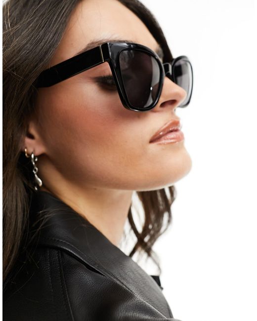 & Other Stories Black Oversized Square Sunglasses