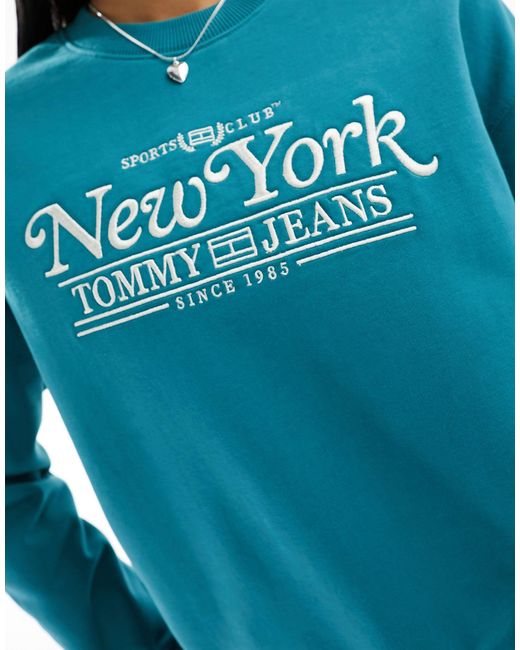 Tommy Hilfiger Blue – kastiges sweatshirt