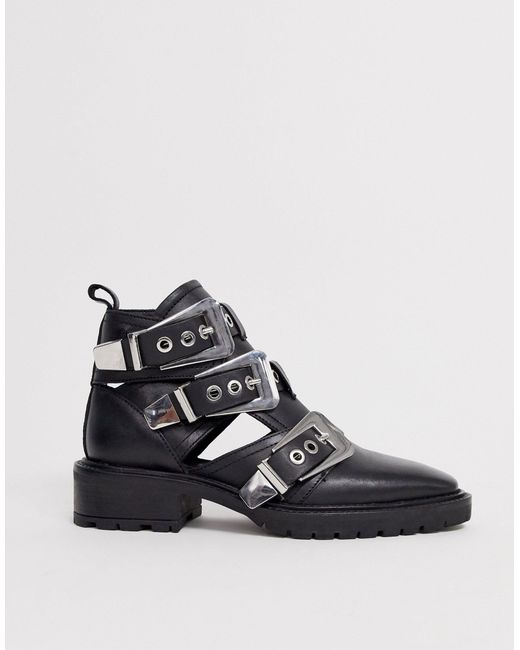 ASOS Antidote Leather Cut Out Chunky 