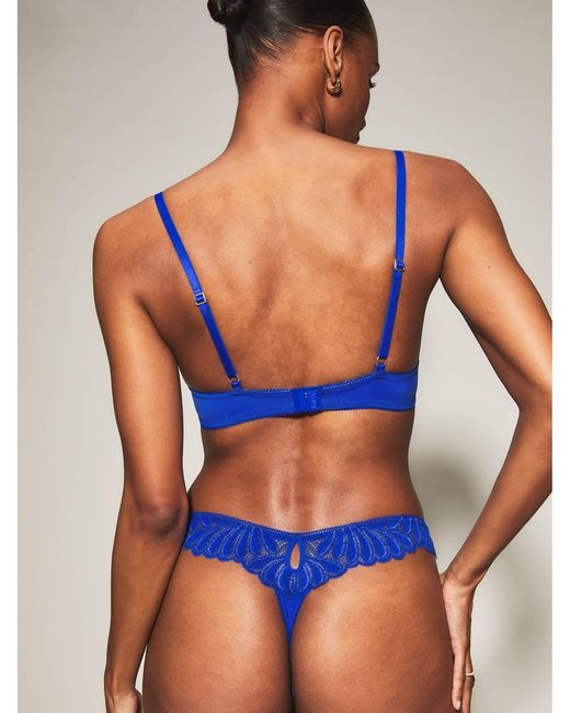 KBX Blue Knickerbox Olivia Non Padded Plunge Bra