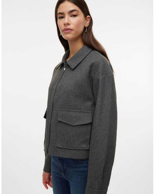 Chaqueta Gris Oscuro De Vero Moda de color Blue