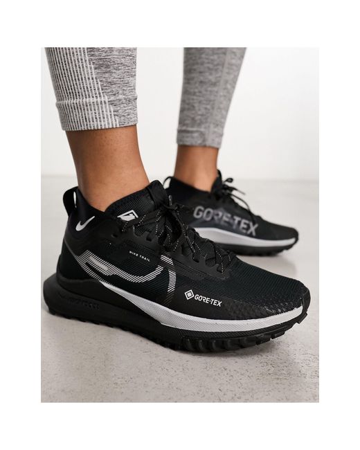 Nike Gray React Pegasus Trail 4 Gore-tex Sneakers