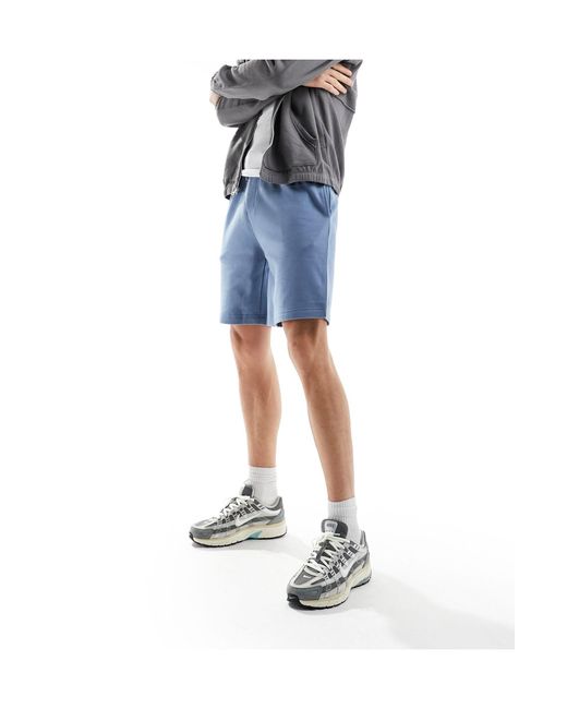 Brave Soul Blue Jersey Shorts for men