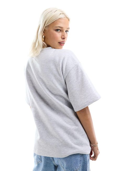 ASOS White – t-shirt aus sweatshirt-stoff