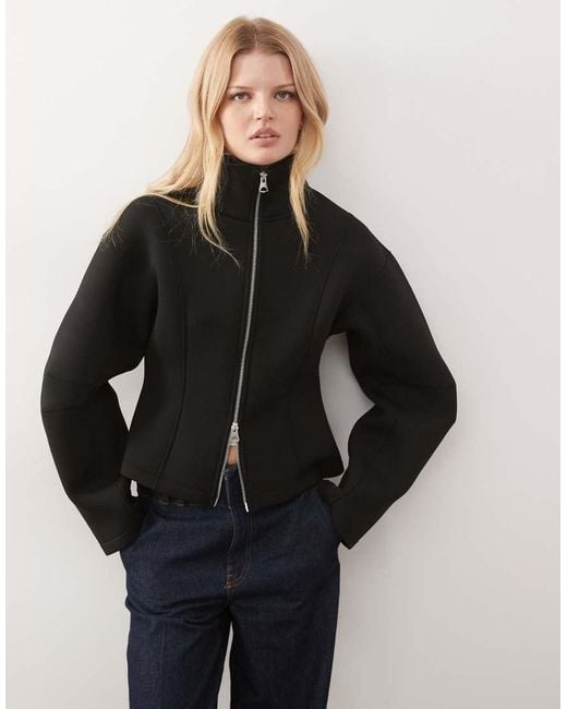 Monki Black Cinched Jacket