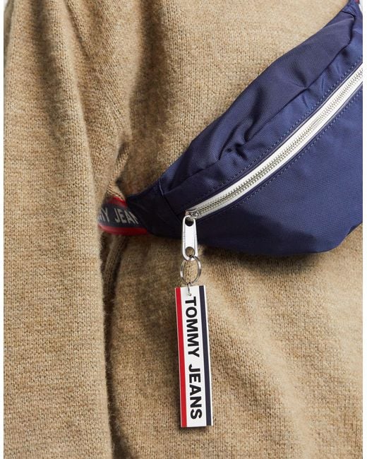 Tommy Hilfiger Logo Tape Fanny Pack in Navy (Blue) for Men Lyst