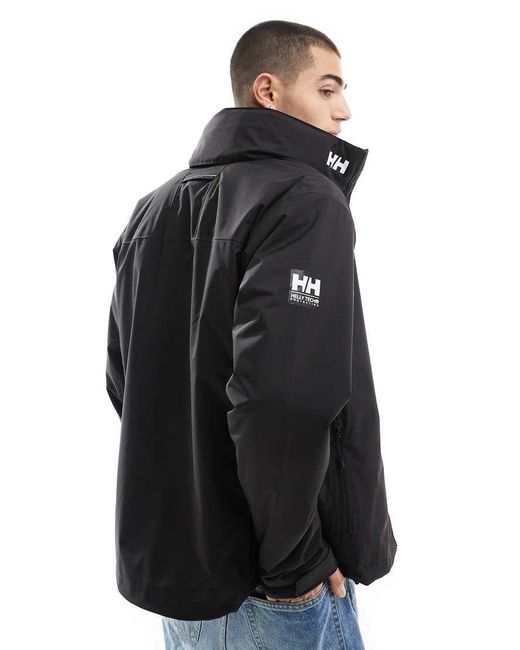 Helly Hansen Black Crew Hooded Midlayer Sailing Jacket 2.1 for men